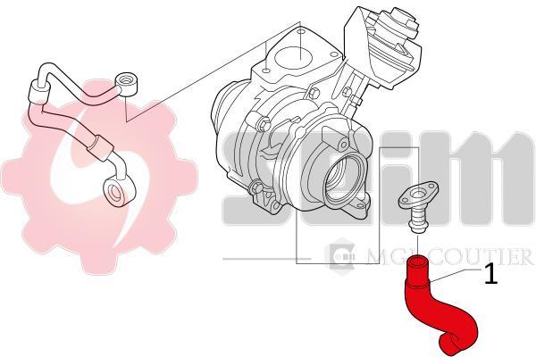 Durite de turbocompresseur (Durite de turbo) SEIM 981138