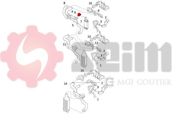 Durite de turbocompresseur (Durite de turbo) SEIM 981147