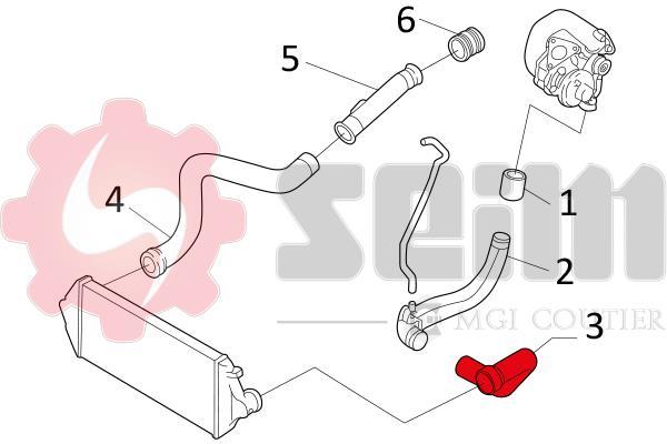 Durite de turbocompresseur (Durite de turbo) SEIM 981154