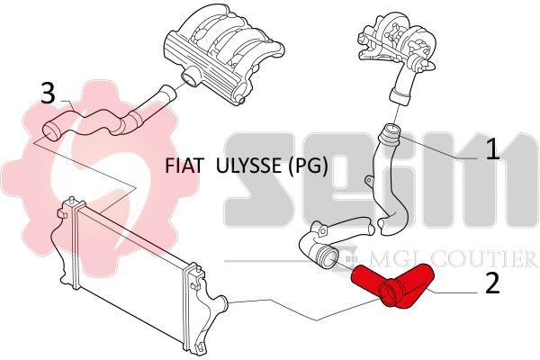 Durite de turbocompresseur (Durite de turbo) SEIM 981154