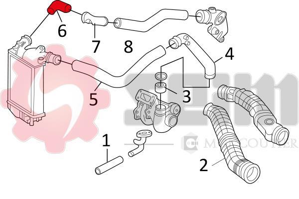 Durite de turbocompresseur (Durite de turbo) SEIM 981158