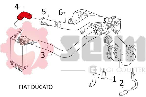 Durite de turbocompresseur (Durite de turbo) SEIM 981158