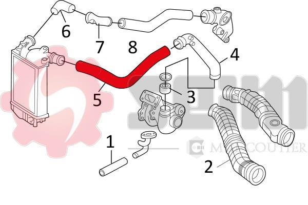 Durite de turbocompresseur (Durite de turbo) SEIM 981159