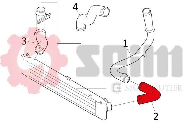 Durite de turbocompresseur (Durite de turbo) SEIM 981160