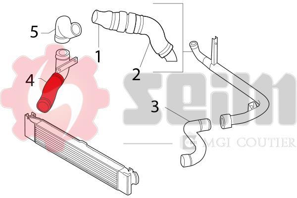 Durite de turbocompresseur (Durite de turbo) SEIM 981161