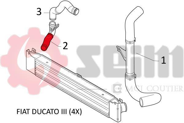 Durite de turbocompresseur (Durite de turbo) SEIM 981161