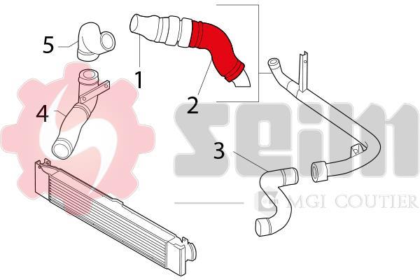 Durite de turbocompresseur (Durite de turbo) SEIM 981163