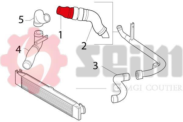 Durite de turbocompresseur (Durite de turbo) SEIM 981164