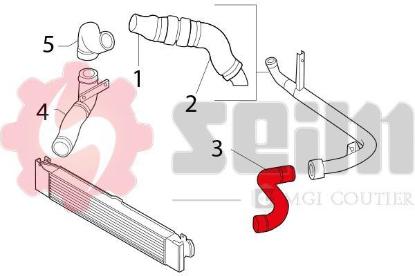 Durite de turbocompresseur (Durite de turbo) SEIM 981165