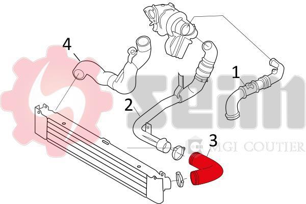Durite de turbocompresseur (Durite de turbo) SEIM 981165