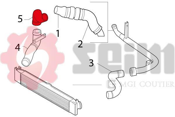 Durite de turbocompresseur (Durite de turbo) SEIM 981166