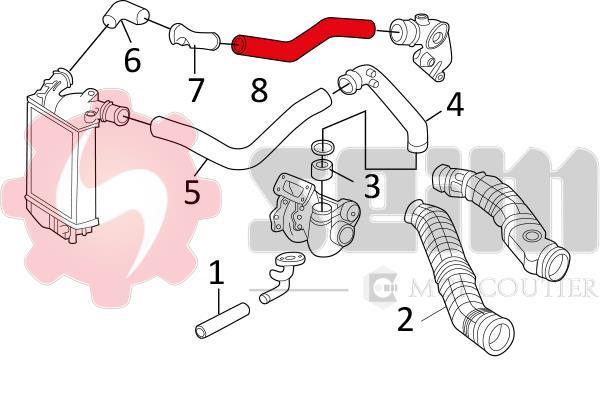 Durite de turbocompresseur (Durite de turbo) SEIM 981167