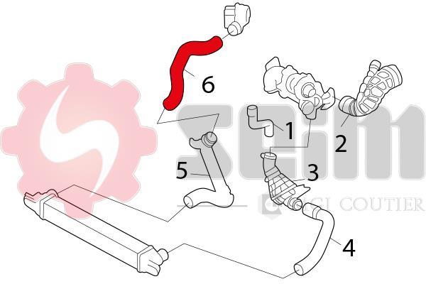 Durite de turbocompresseur (Durite de turbo) SEIM 981169
