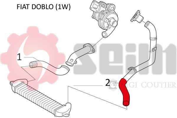 Durite de turbocompresseur (Durite de turbo) SEIM 981183