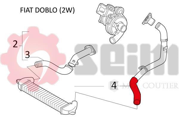 Durite de turbocompresseur (Durite de turbo) SEIM 981183