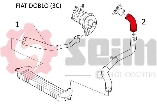 Durite de turbocompresseur (Durite de turbo) SEIM 981185