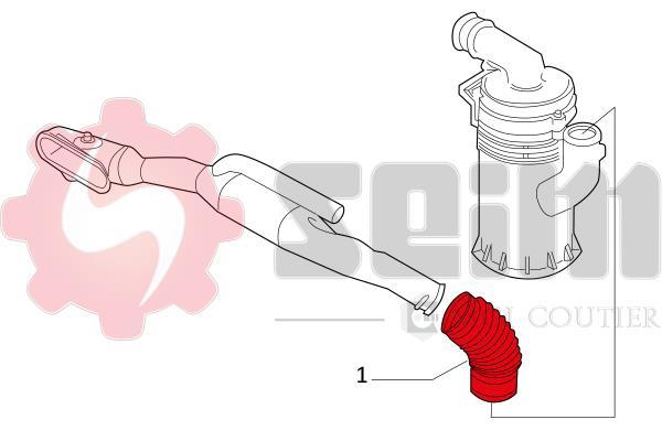 Durite de turbocompresseur (Durite de turbo) SEIM 981188
