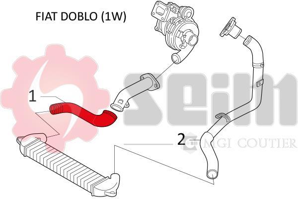 Durite de turbocompresseur (Durite de turbo) SEIM 981189