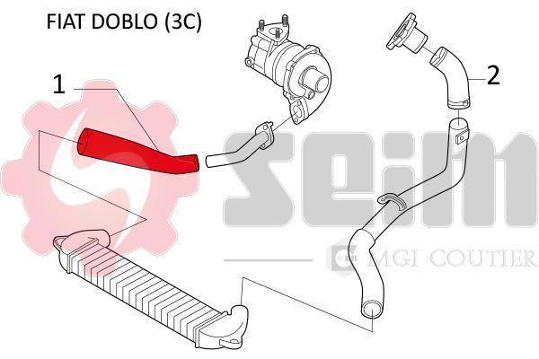 Durite de turbocompresseur (Durite de turbo) SEIM 981189