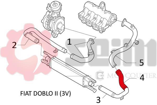 Durite de turbocompresseur (Durite de turbo) SEIM ref. 981202
