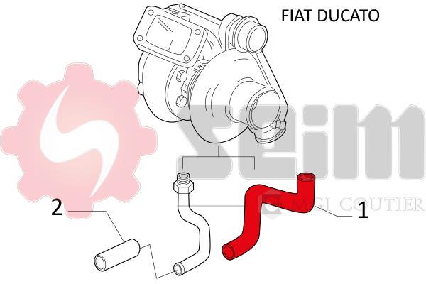 Durite de turbocompresseur (Durite de turbo) SEIM 981205