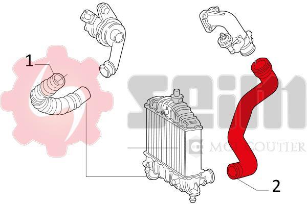 Durite de turbocompresseur (Durite de turbo) SEIM 981227