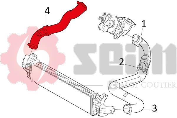 Durite de turbocompresseur (Durite de turbo) SEIM 981231