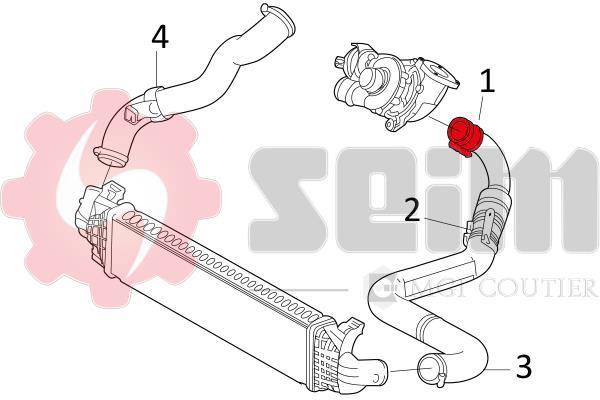 Durite de turbocompresseur (Durite de turbo) SEIM 981232