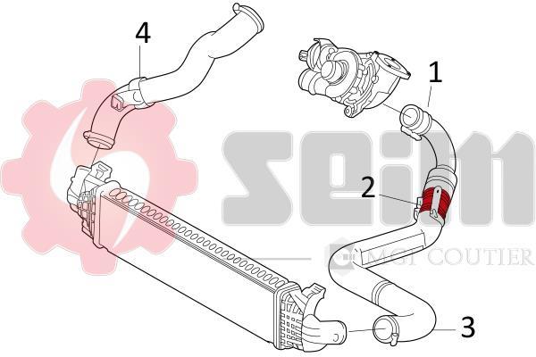 Durite de turbocompresseur (Durite de turbo) SEIM 981233