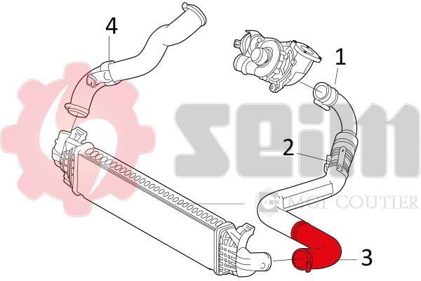 Durite de turbocompresseur (Durite de turbo) SEIM 981234