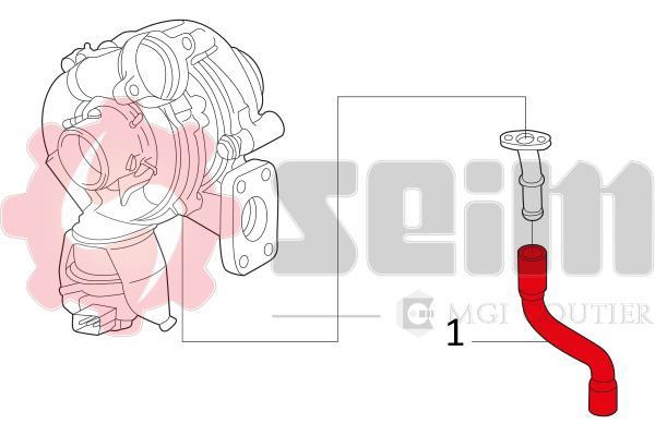 Mangueira do turbocompressor SEIM 981235