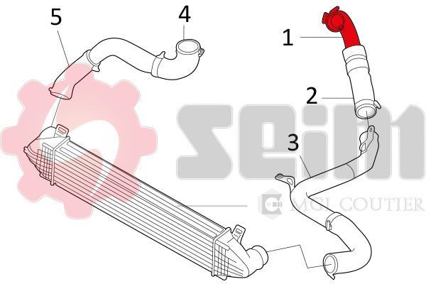 Durite de turbocompresseur (Durite de turbo) SEIM 981239