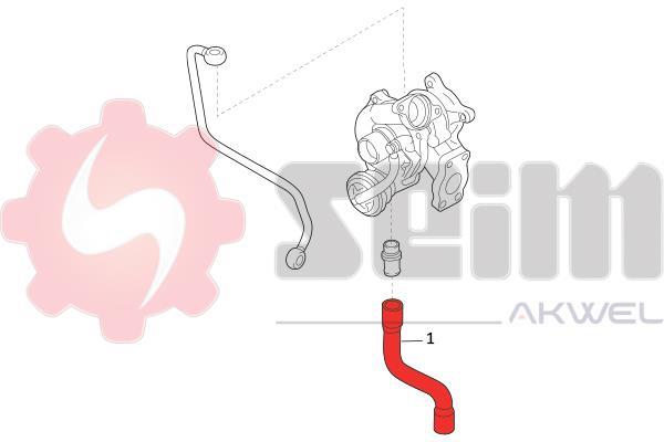 Durite de turbocompresseur (Durite de turbo) SEIM 981244