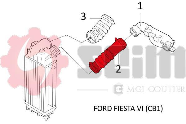 Durite de turbocompresseur (Durite de turbo) SEIM 981246
