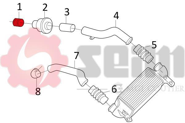 Durite de turbocompresseur (Durite de turbo) SEIM 981250