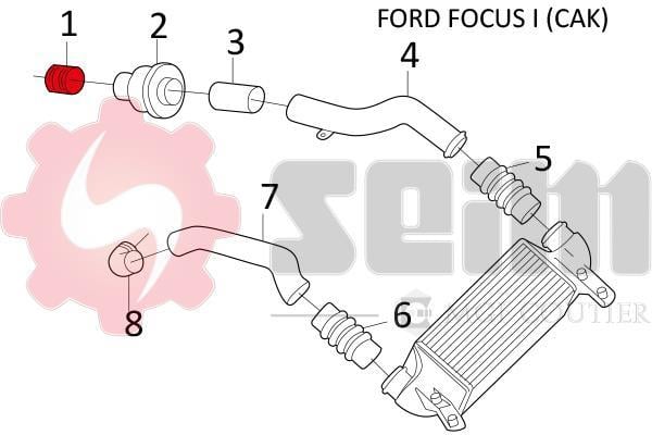 Durite de turbocompresseur (Durite de turbo) SEIM 981252