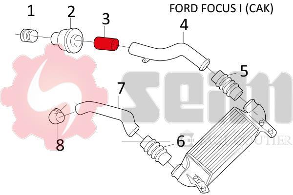 Durite de turbocompresseur (Durite de turbo) SEIM 981253
