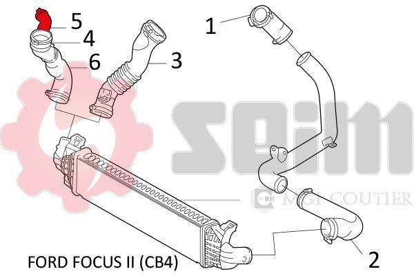 Durite de turbocompresseur (Durite de turbo) SEIM 981255
