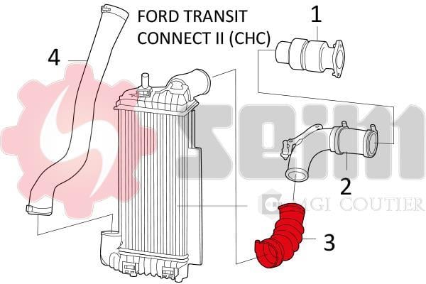 Durite de turbocompresseur (Durite de turbo) SEIM 981257