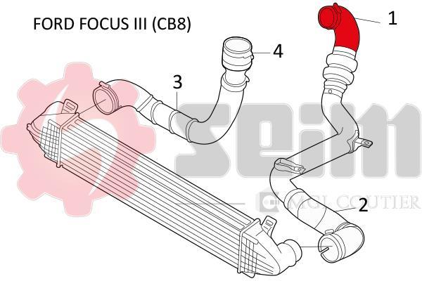 Durite de turbocompresseur (Durite de turbo) SEIM 981258