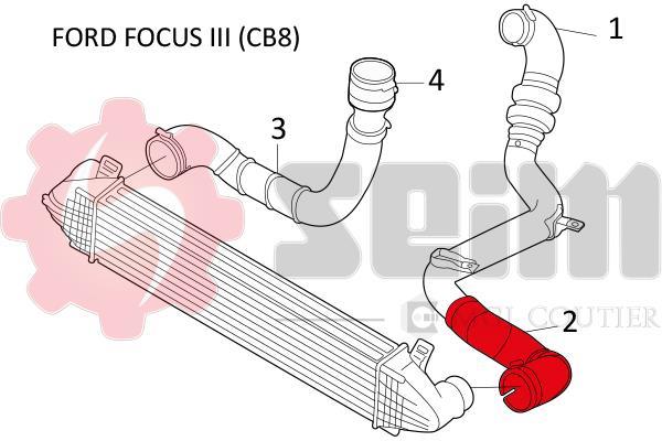 Durite de turbocompresseur (Durite de turbo) SEIM 981259
