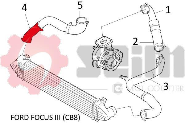 Durite de turbocompresseur (Durite de turbo) SEIM 981260
