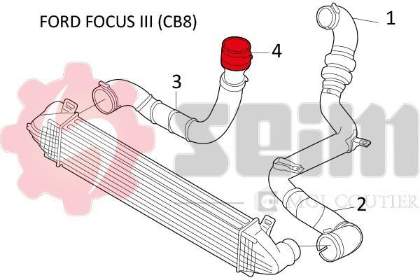 Durite de turbocompresseur (Durite de turbo) SEIM 981262