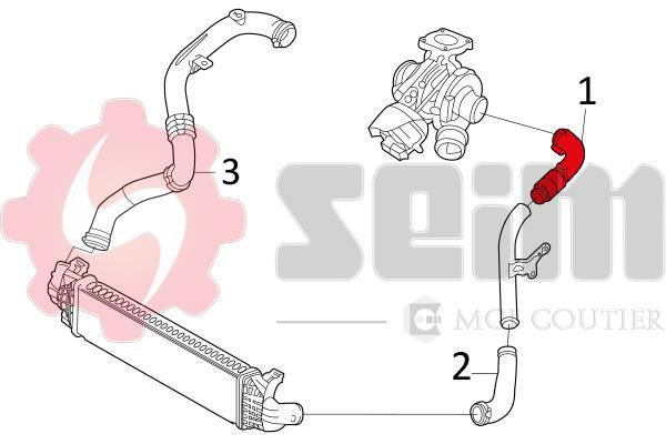 Durite de turbocompresseur (Durite de turbo) SEIM 981263