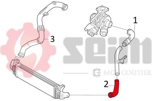 Durite de turbocompresseur (Durite de turbo) SEIM 981264