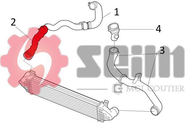 Durite de turbocompresseur (Durite de turbo) SEIM 981265