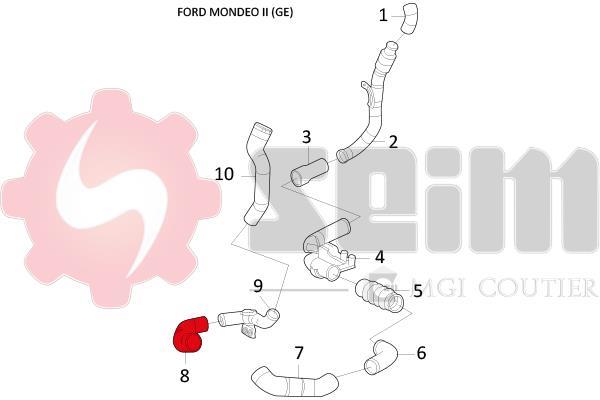 Durite de turbocompresseur (Durite de turbo) SEIM 981272
