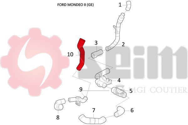 Durite de turbocompresseur (Durite de turbo) SEIM 981274