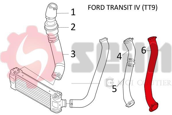 Durite de turbocompresseur (Durite de turbo) SEIM 981282