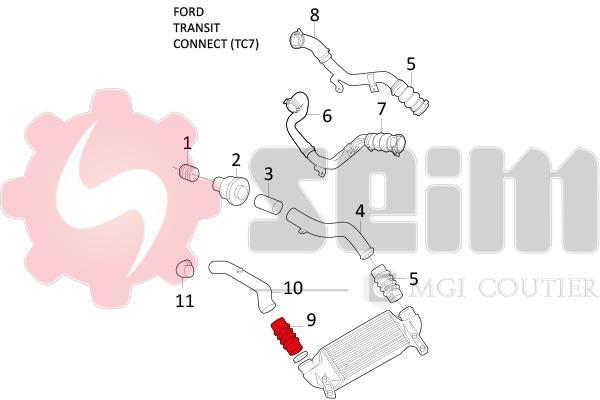 Durite de turbocompresseur (Durite de turbo) SEIM 981292